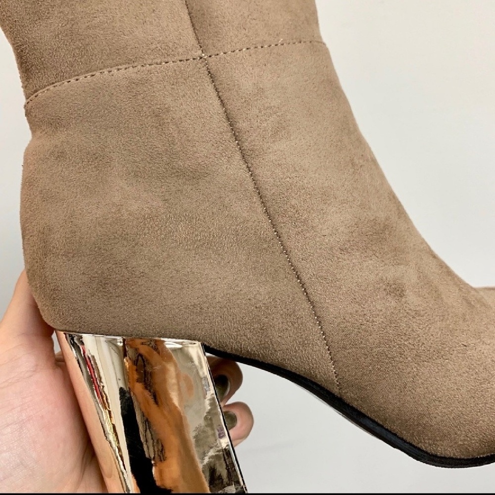 🌟LAST 1! Taupe Faux Suede Bootie - Picture 5 of 6